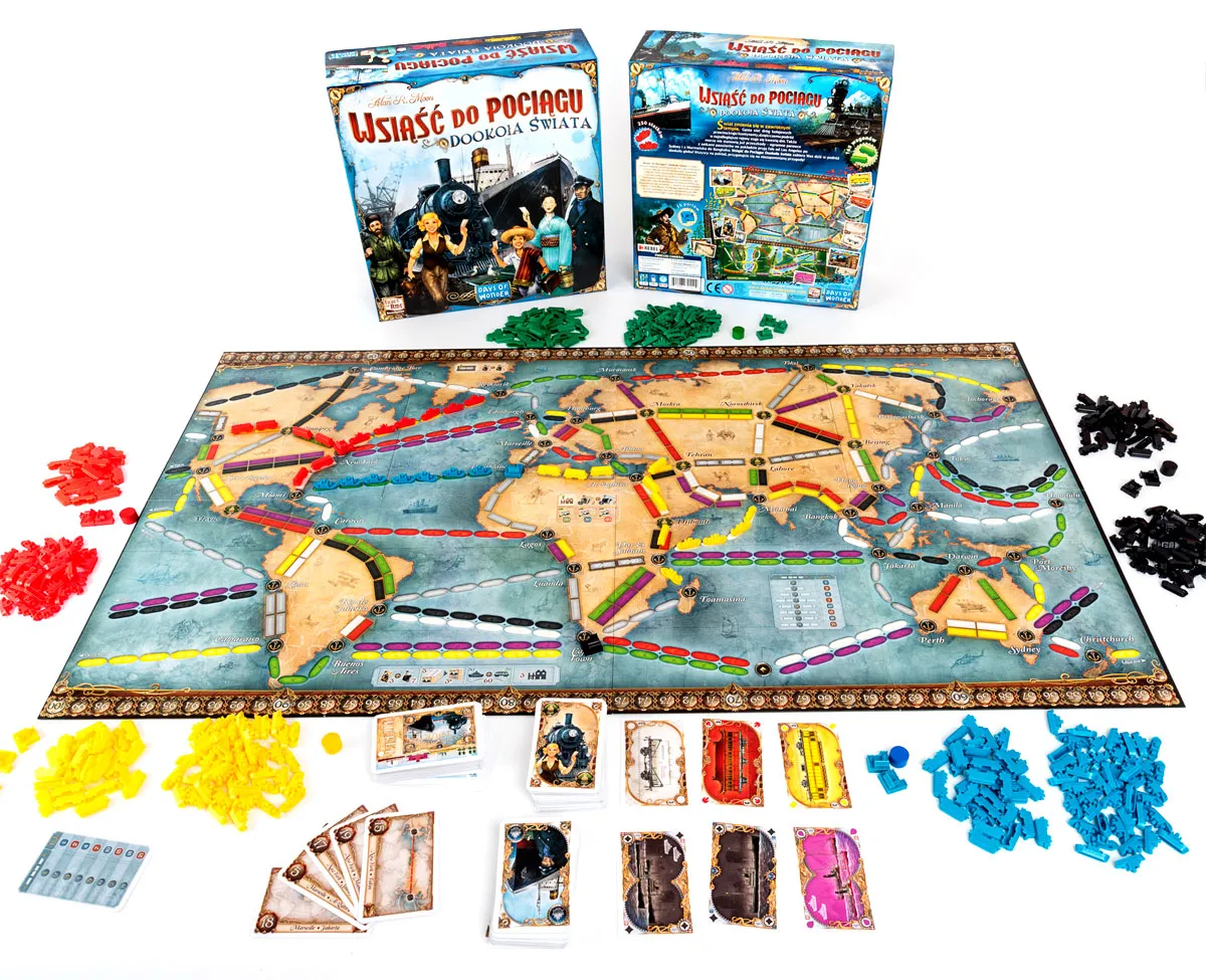 Настольная игра Ticket to Ride: Dookoła Świata (Вокруг света) или (Билет на  Поезд Rails & Sails, Рельсы и Паруса) (польская версия) Купить по цене 2999  грн грн. в Украине | Интернет-Магазин ROZUM