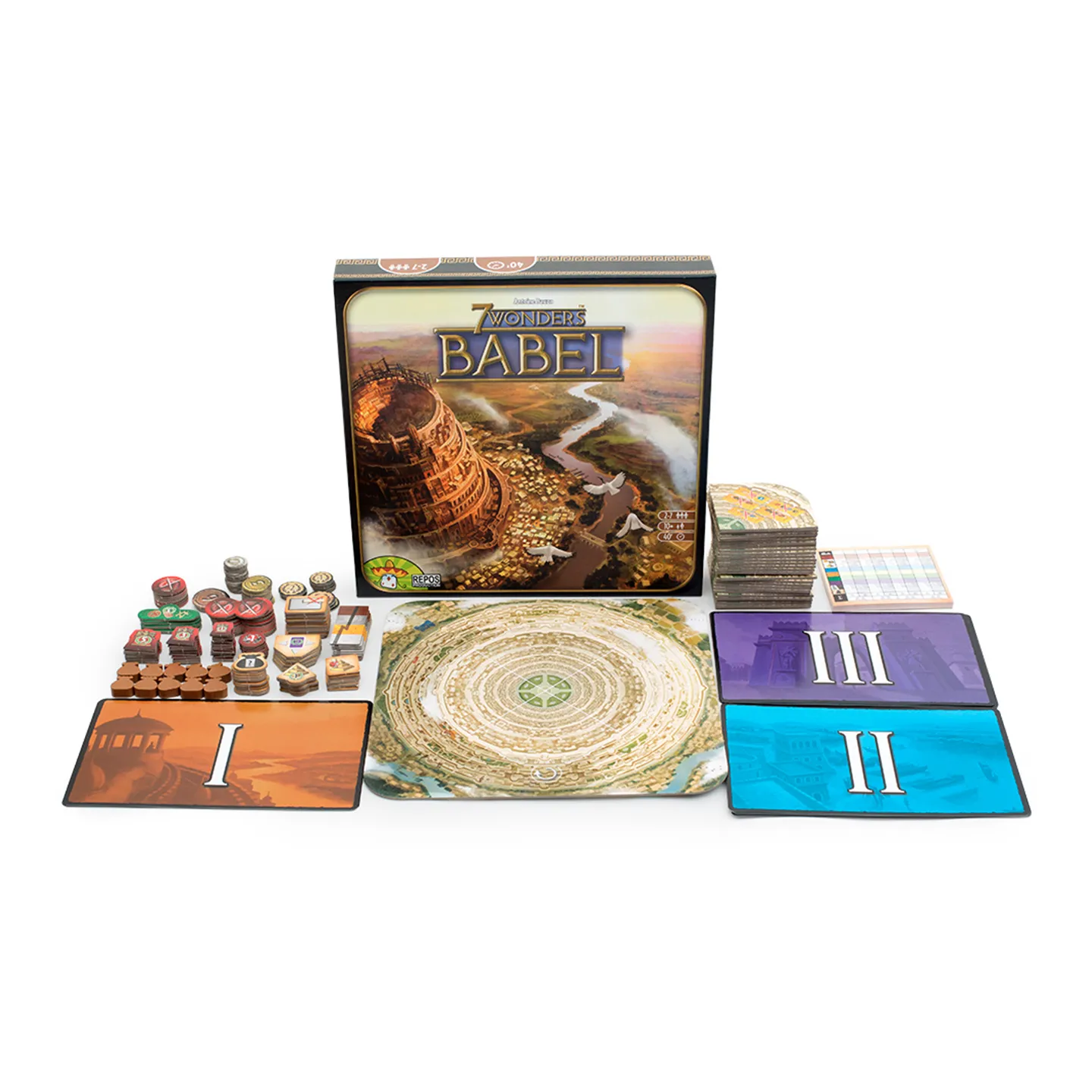 Настольная игра Asmodee 7 Чудес. Вавилон (Дополнение) (7 Wonders. Babel)  (англ.) Купить по цене 1957 грн грн. в Украине | Интернет-Магазин ROZUM