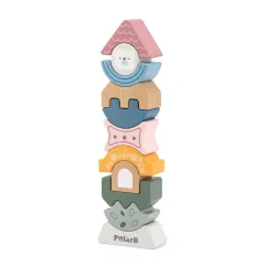 Дерев'яна пірамідка-балансир Viga Toys PolarB Башточка (44070)
