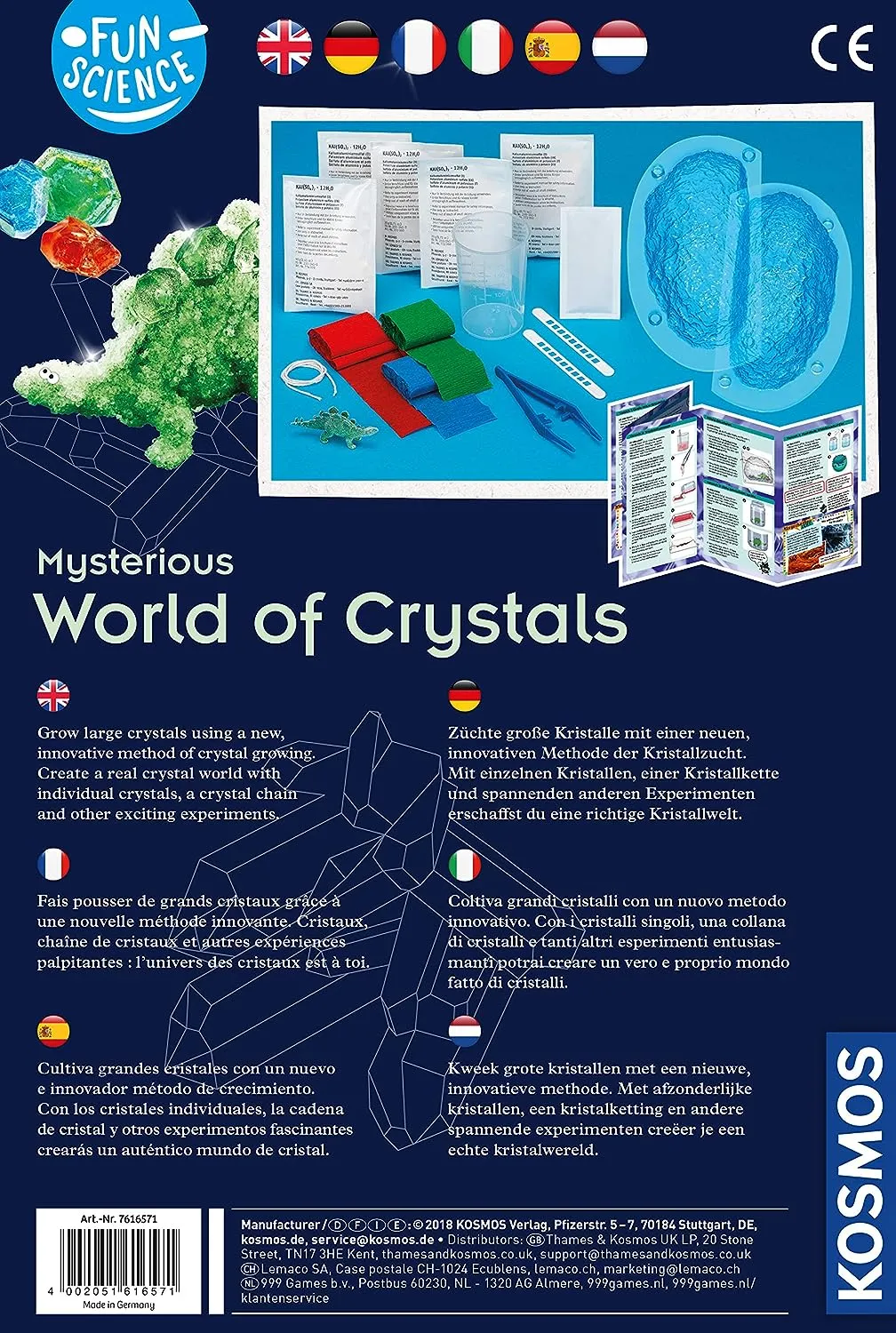 Научный набор Kosmos Мир кристаллов (World of Crystals) Купить по цене 999  грн грн. в Украине | Интернет-Магазин ROZUM