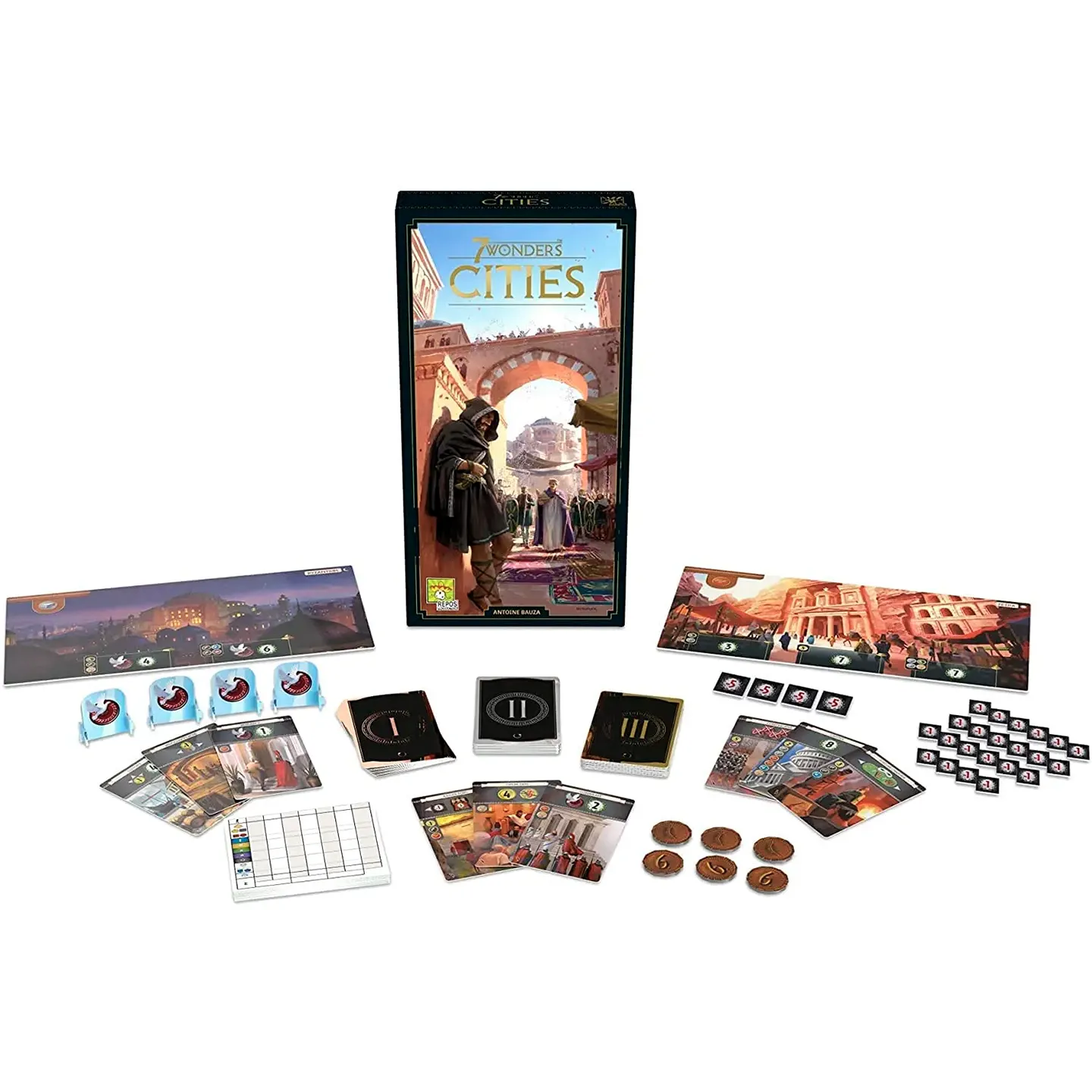 Настольная игра Asmodee 7 Чудес. Города (Дополнение, новая версия) (7  Wonders. Cities) (англ.) Купить по цене 1646 грн грн. в Украине |  Интернет-Магазин ROZUM