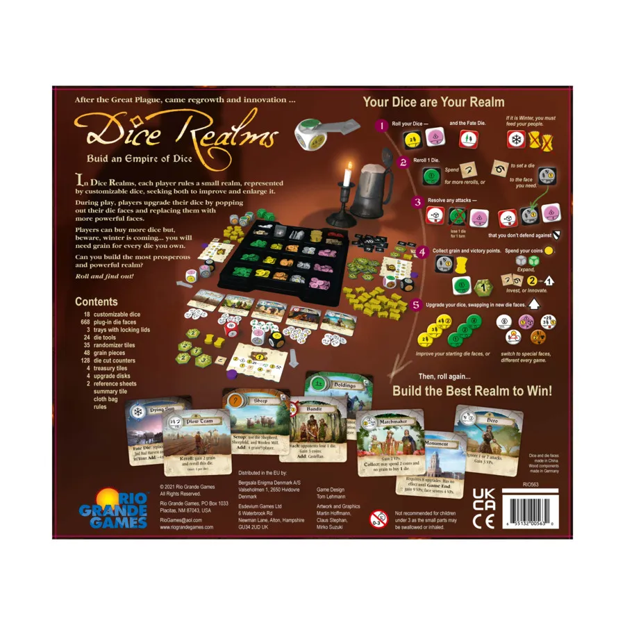 Настольная игра Rio Grande Games Королевство Кубиков (Dice Realms) (англ.)  Купить по цене 5694 грн грн. в Украине | Интернет-Магазин ROZUM